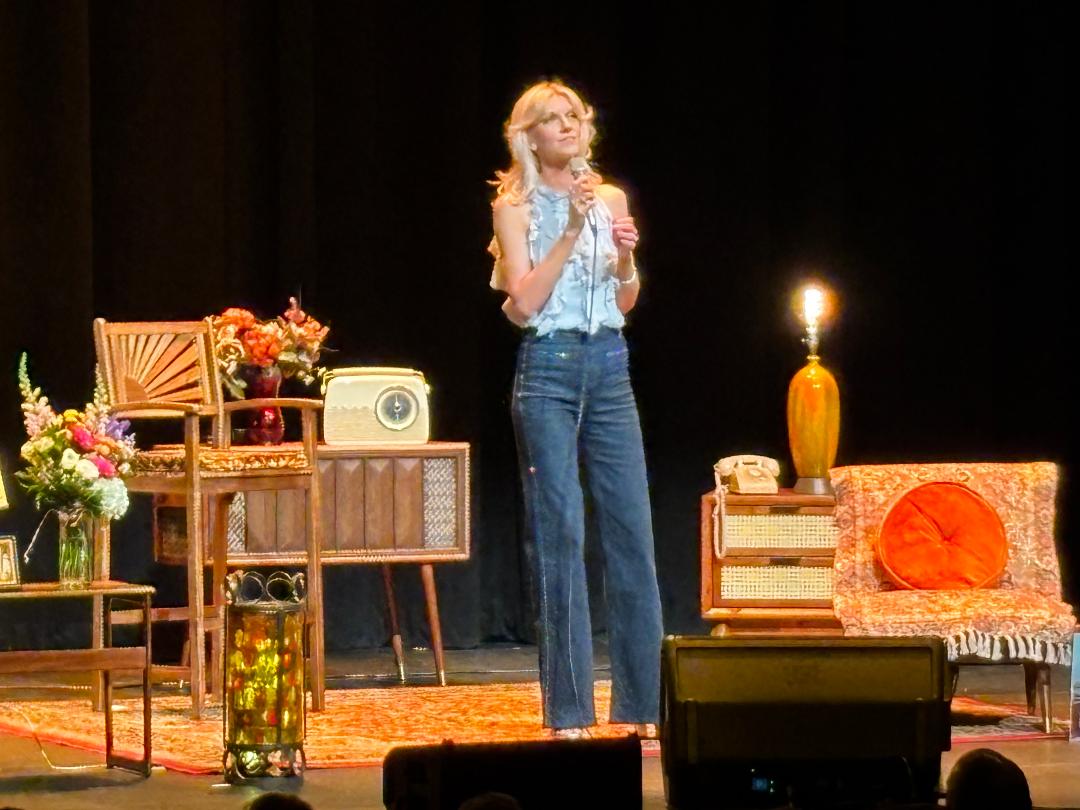 Harriet on stage