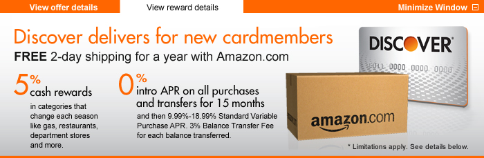 Discover Amazon banner open state