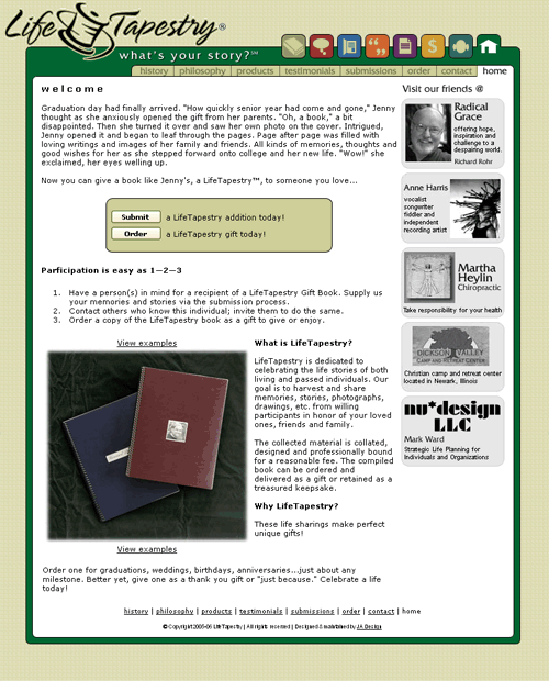 LifeTapestry brand identity example
