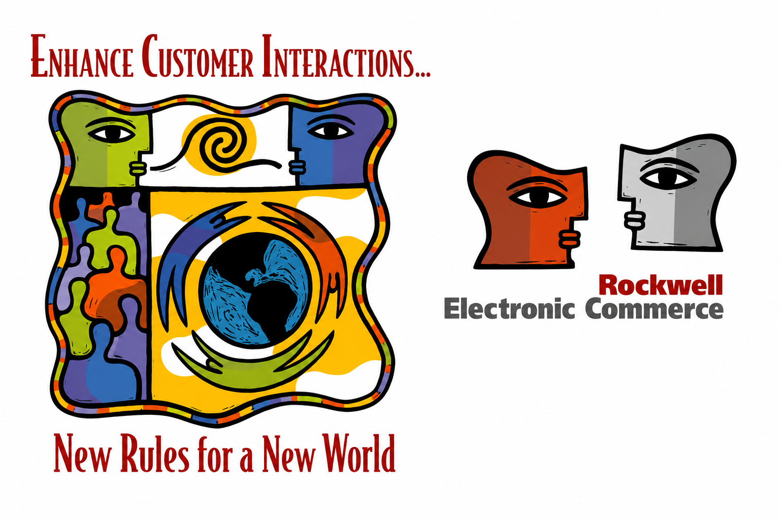 AI Cleaned-up artwork of the Rockwell Electronic User Conference artwork