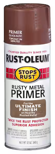 Rust-Oleum Rusty Metal Primer packaging