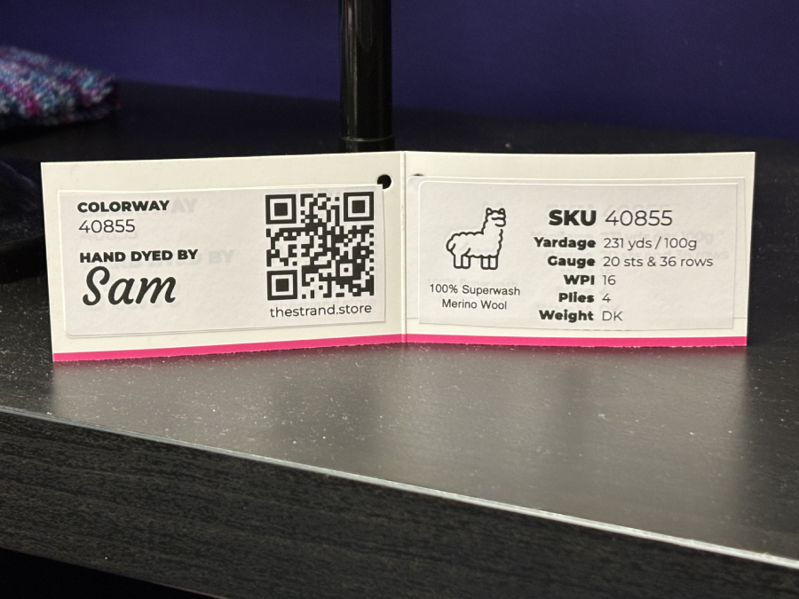 The Strand branded card interior