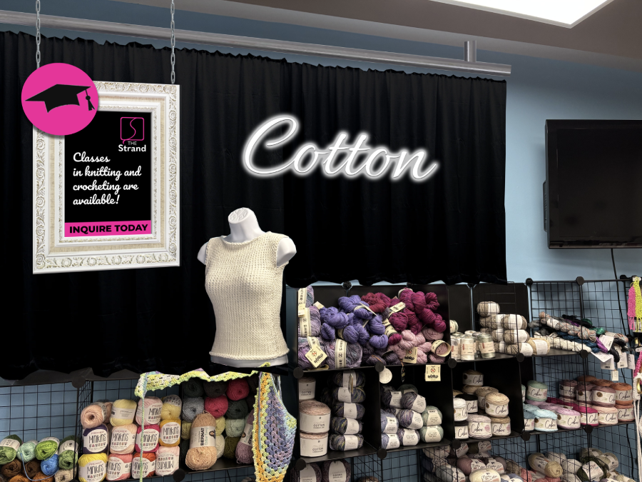 The Strand retail promotional sign